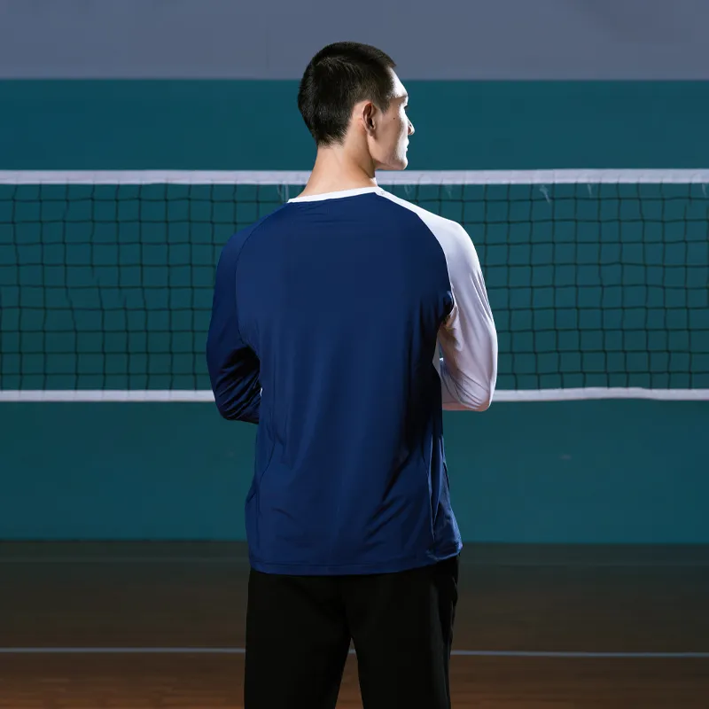 Mizuno Badminton Jersey Unisex Blue Red White-4