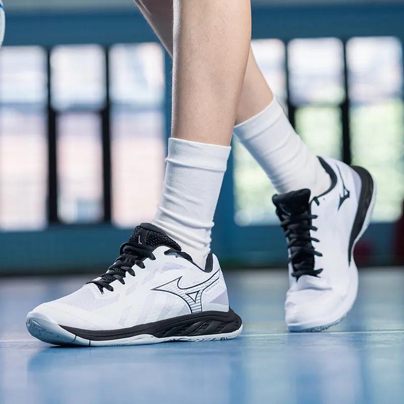 Wave Fang Mizuno El 2 Wide 'White Black'-7