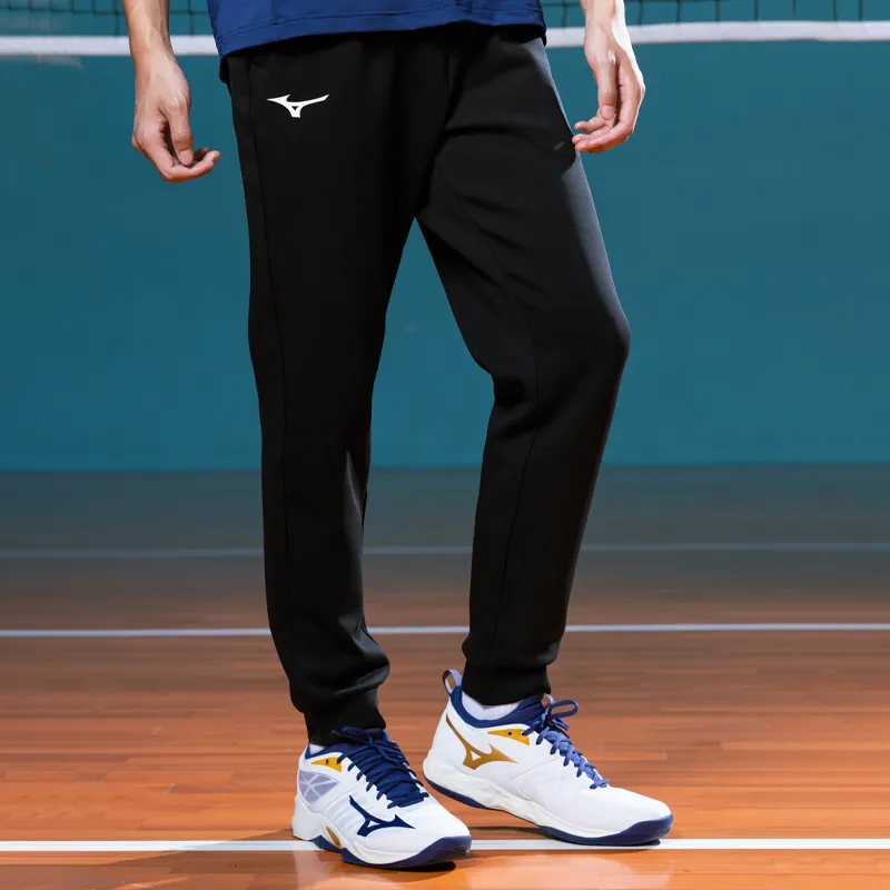 Mizuno Knitted Sports Pants Unisex Black-3