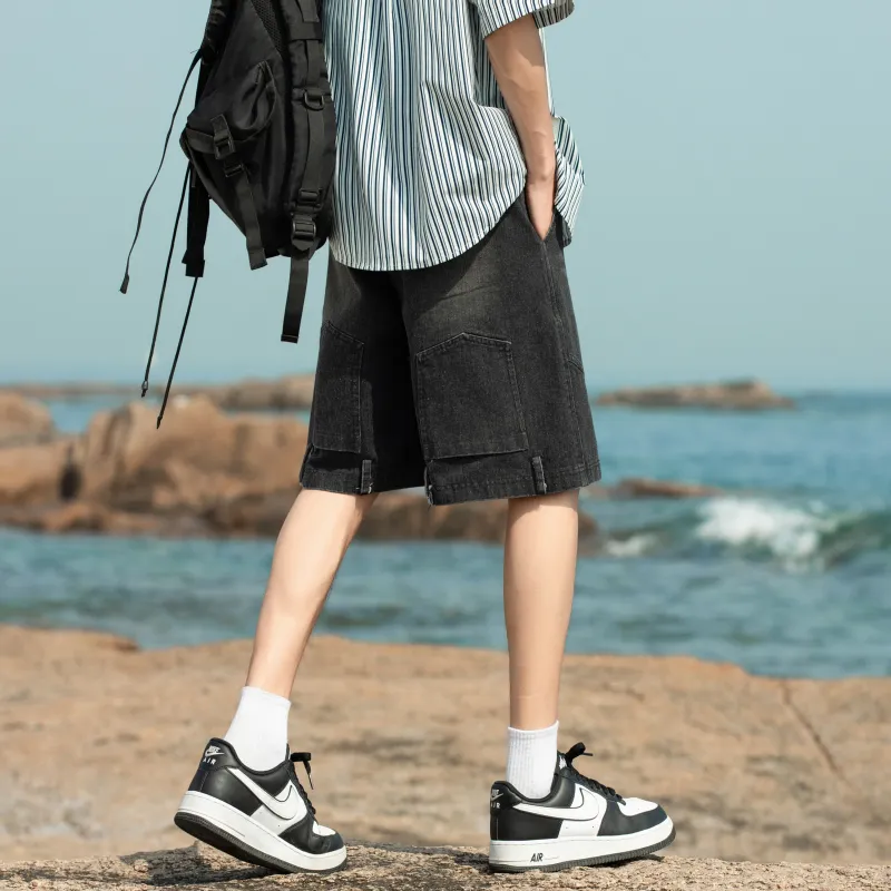 LPMX Denim Shorts Unisex-5