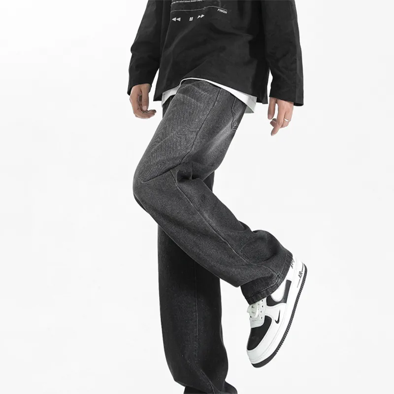 LPMX Jeans Unisex Black Gray Color-5