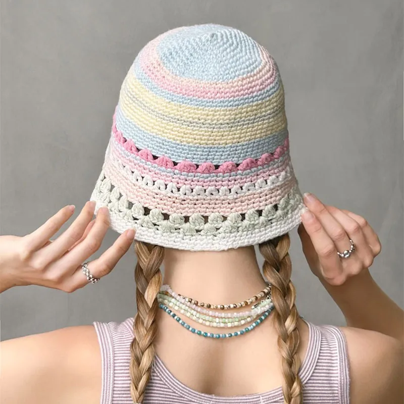 LIKIO Cotton Polyester Knitted Hat Women's-1
