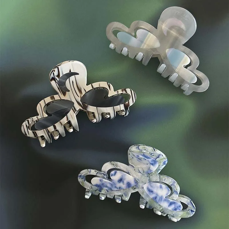 LIKIO Acetate Plate Hair Clips Women's-13