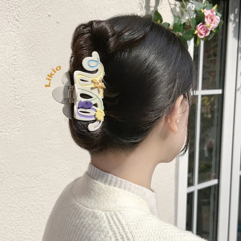 LIKIO Acetate Plate Hair Clips Women's-1