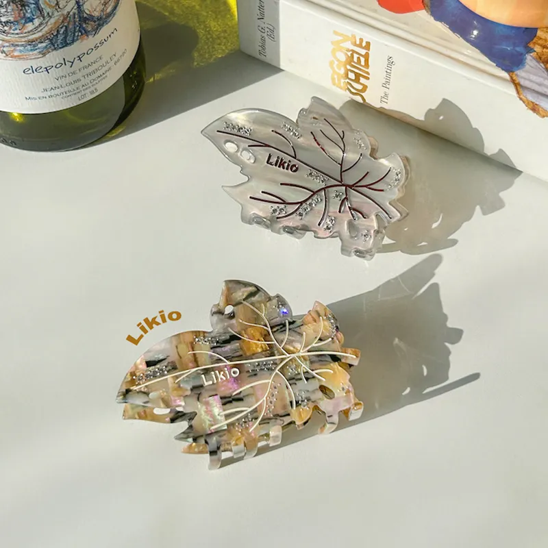 LIKIO Acetate Plate Hair Clips Women's-4