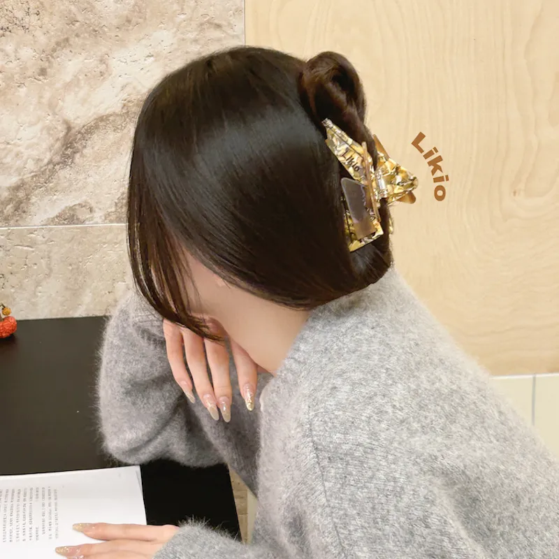 LIKIO Acetate Plate Hair Clips Women's-8