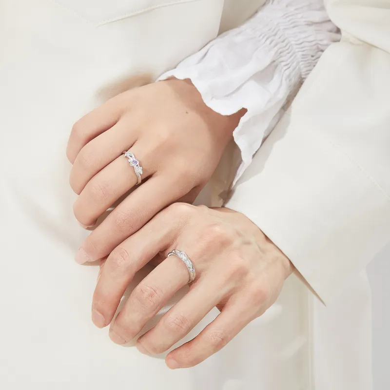 OWNCOOL S999 Fine Silver Ring Pair Unisex-2