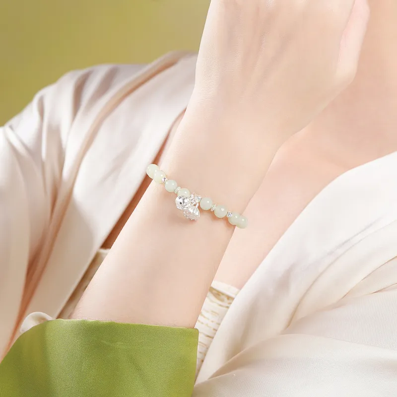 OWNCOOL Hetian Jade Bracelets Blue And White Women's-4