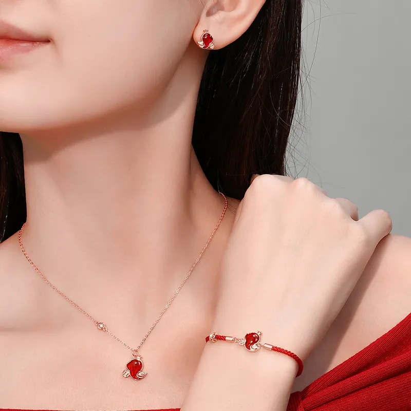 OWNCOOL Chalcedony Jade Necklaces Women's-1