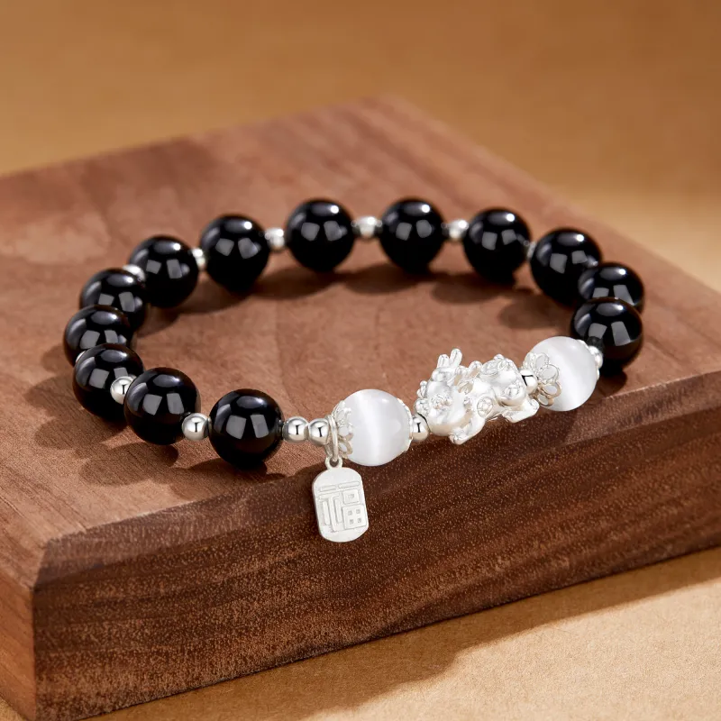 OWNCOOL Glass Cat Eye Jade Bracelets Unisex-8