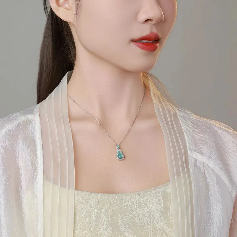 OWNCOOL Bean Type Jadeite Necklaces Women's-3