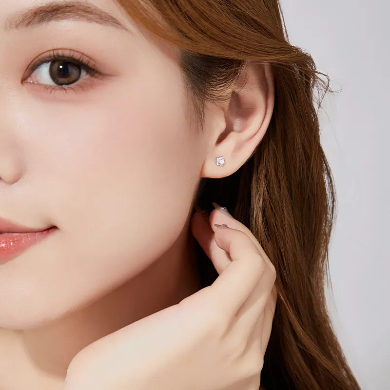 OWNCOOL S925 Silver Stud Earrings Women's-3