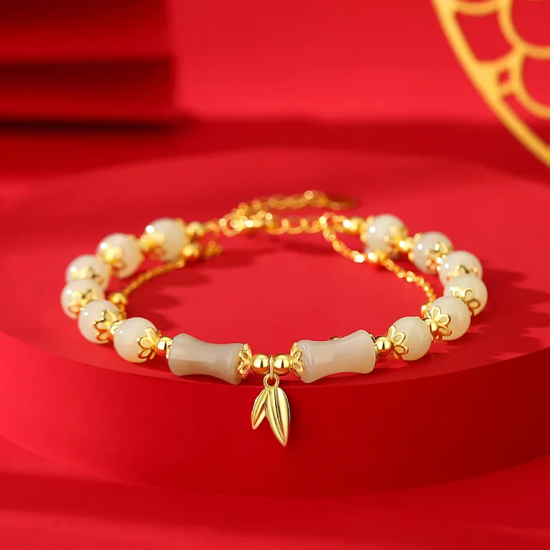 OWNCOOL Hetian Jade Bracelets Pale Greenish White Jade Women's-3