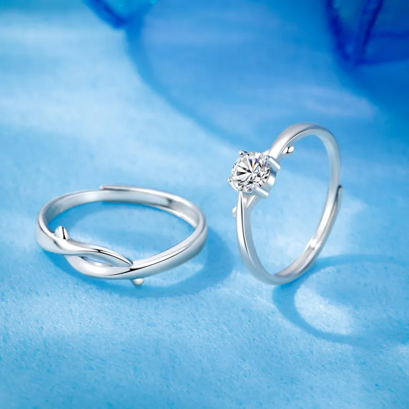 OWNCOOL 999 Fine Silver Ring Gift Box Set Unisex-1