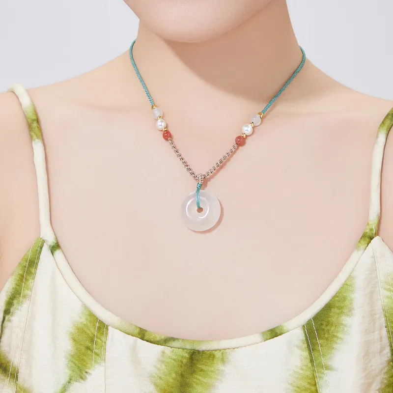 OWNCOOL Chalcedony Necklaces Unisex-5