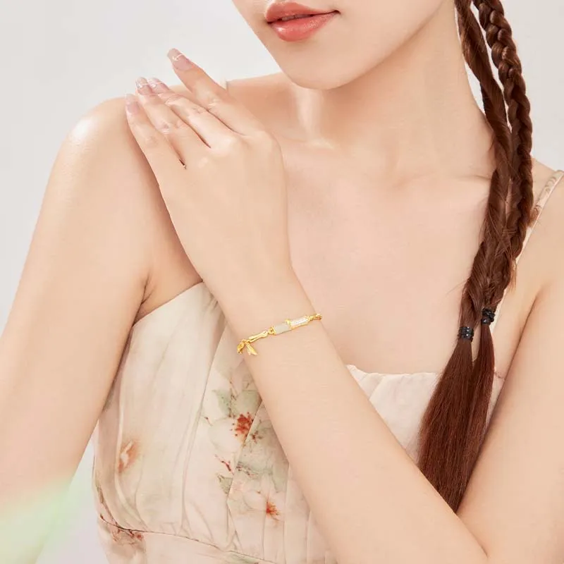OWNCOOL Hetian Jade Bracelets Green Jade Women's-7