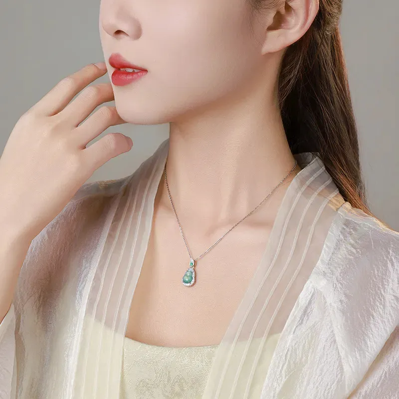 OWNCOOL Bean Type Jadeite Necklaces Women's-2