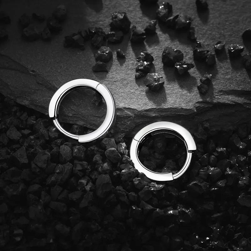 OWNCOOL S999 Fine Silver Earrings Men's-7