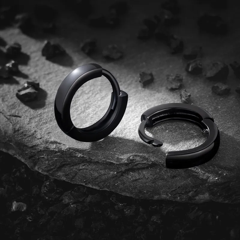 OWNCOOL S999 Fine Silver Earrings Men's-1