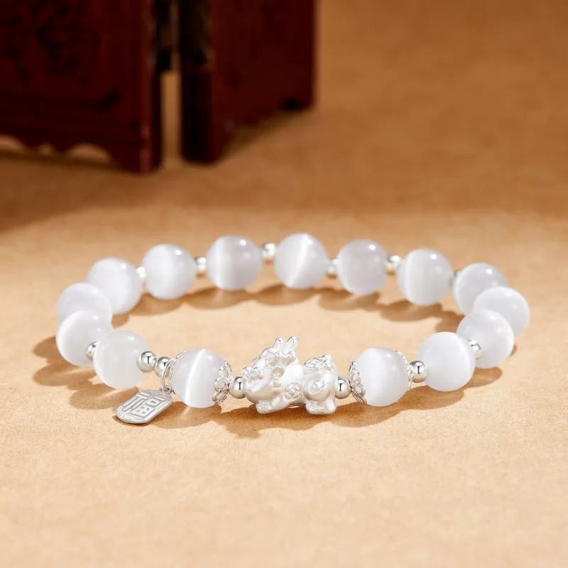 OWNCOOL Glass Cat Eye Jade Bracelets Unisex-5