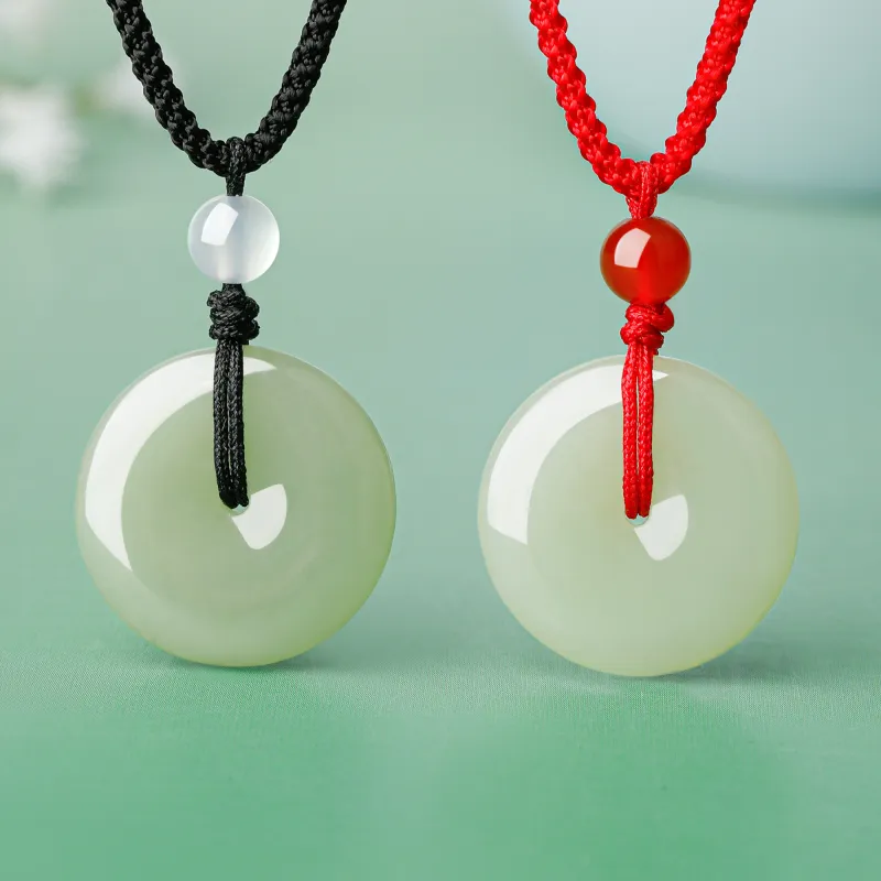 OWNCOOL Pendants Pale Greenish White Jade Unisex-1