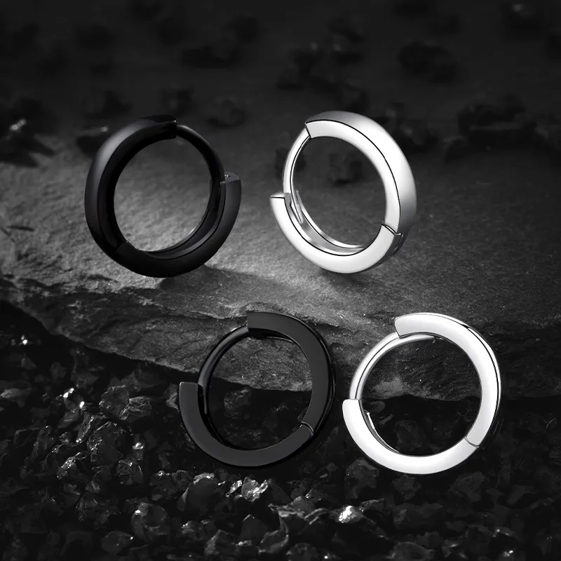 OWNCOOL S999 Fine Silver Earrings Men's-2
