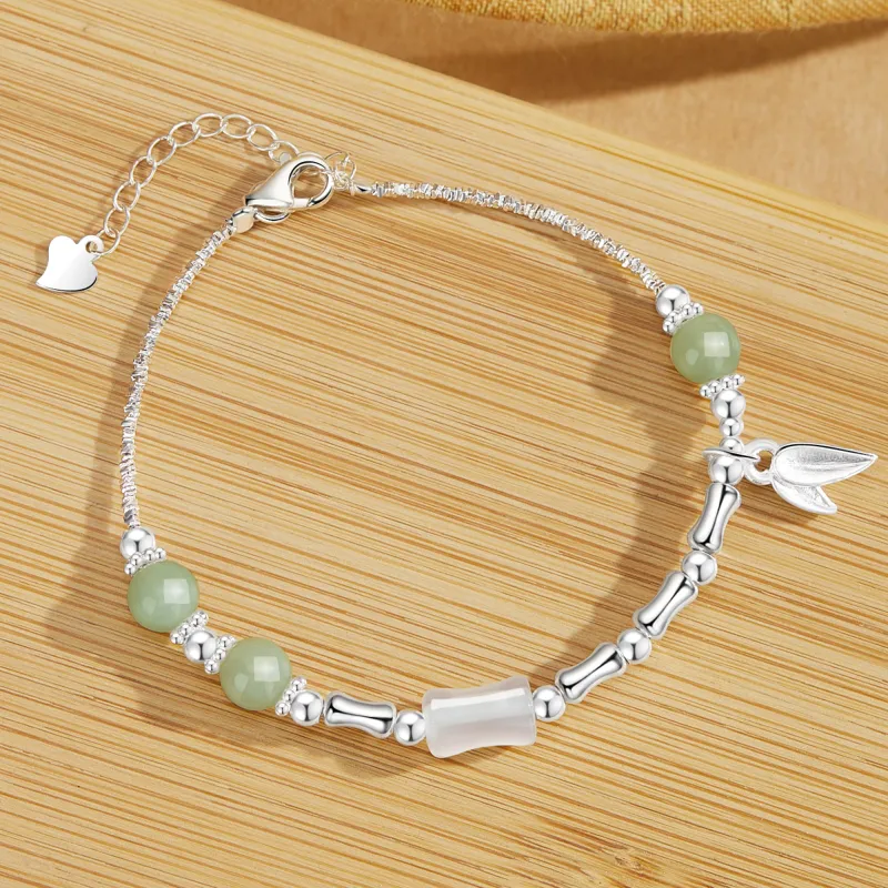 OWNCOOL Hetian Jade Bracelets Pale Greenish White Jade Women's-3