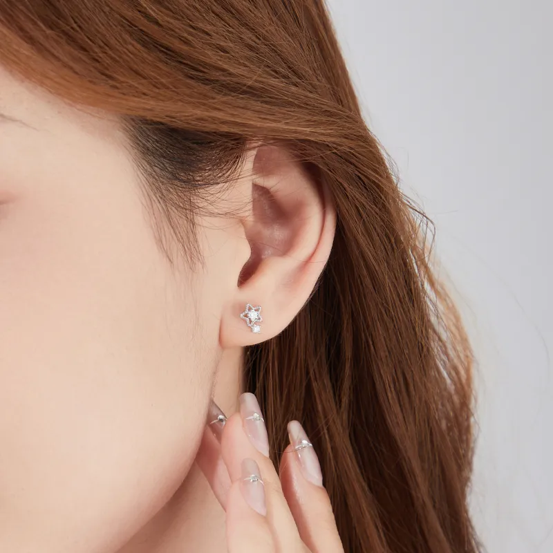 OWNCOOL S925 Silver Stud Earrings Women's-5