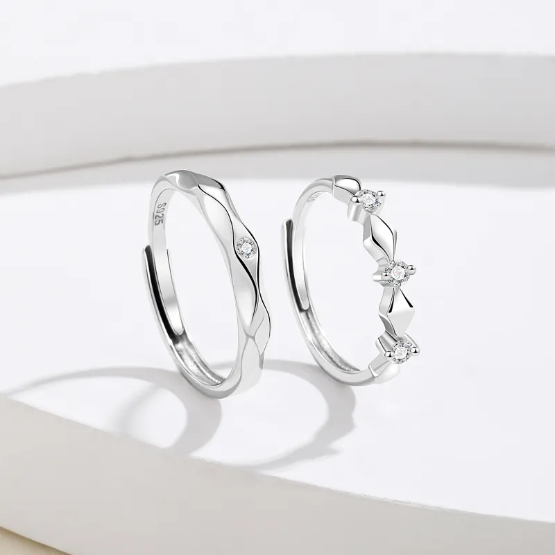 OWNCOOL 925 Sterling Silver Rings Unisex-3