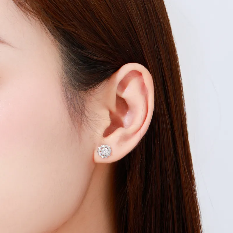 OWNCOOL S999 Fine Silver Stud Earrings Women's-5