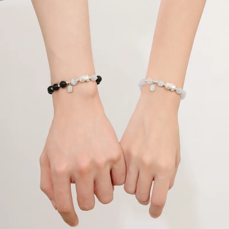 OWNCOOL Glass Cat Eye Jade Bracelets Unisex-11