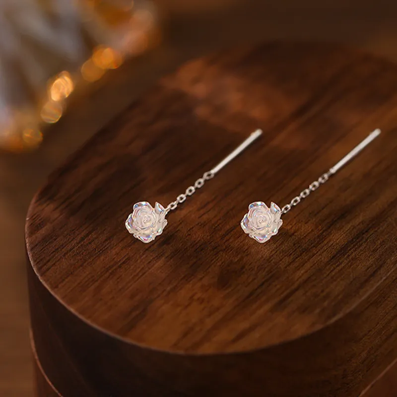 OWNCOOL 925 Sterling Silver Drop Earrings Women's-3