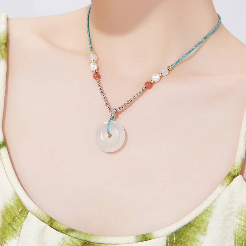 OWNCOOL Chalcedony Necklaces Unisex-6
