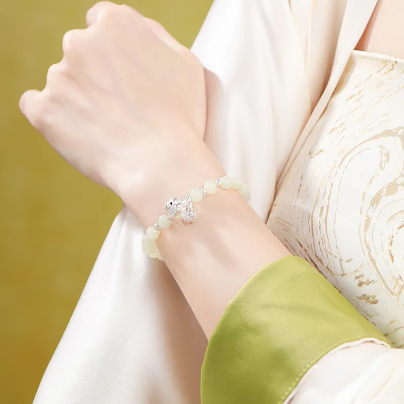 OWNCOOL Hetian Jade Bracelets Blue And White Women's-6