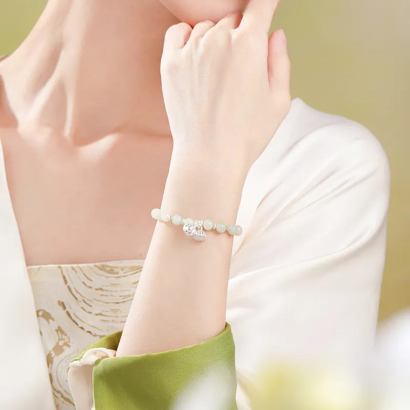 OWNCOOL Hetian Jade Bracelets Blue And White Women's-5