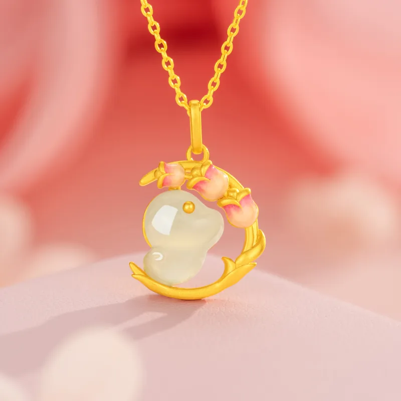 OWNCOOL Necklaces Pale Greenish White Jade Women's-5