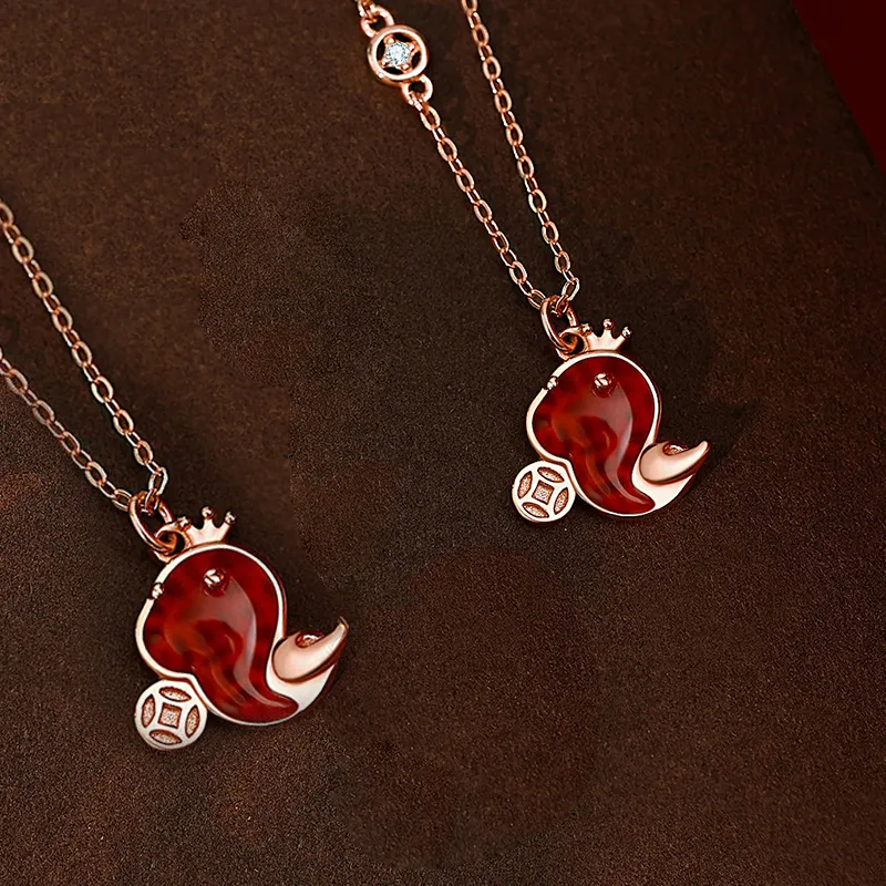 OWNCOOL Chalcedony Jade Necklaces Women's-2