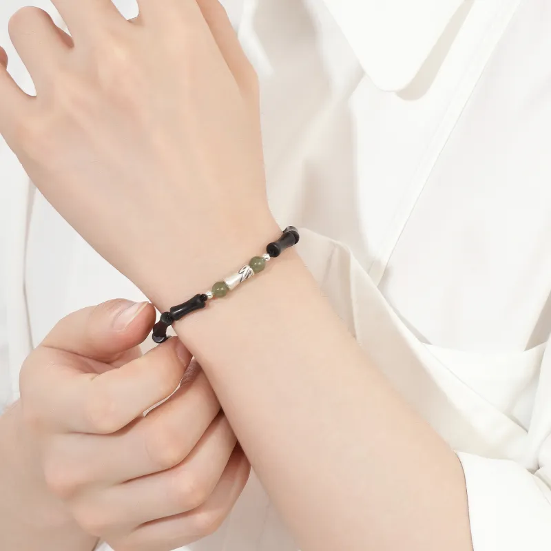 OWNCOOL Hetian Jade Bracelet, Box Green Jade Unisex-4