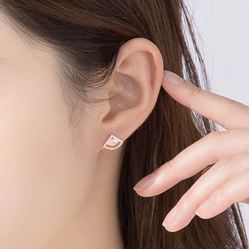 OWNCOOL S925 Silver Stud Earrings Women's-3