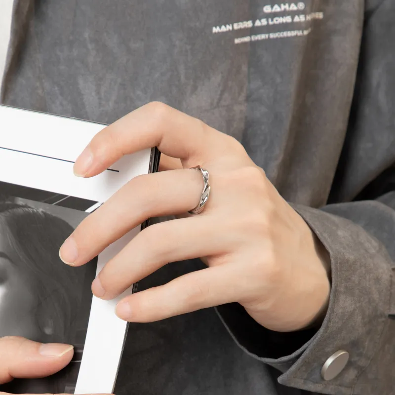 OWNCOOL 999 Fine Silver Rings Unisex-5
