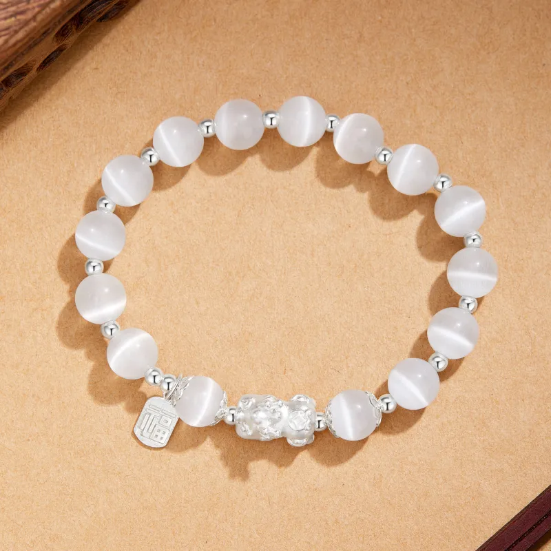 OWNCOOL Glass Cat Eye Jade Bracelets Unisex-4