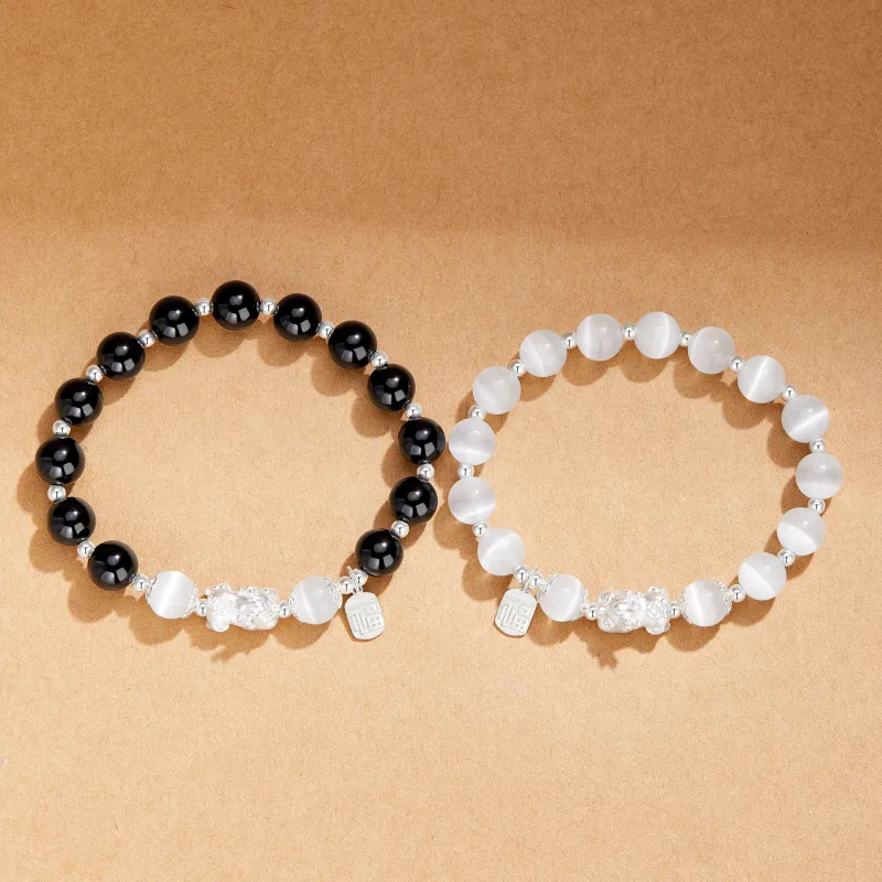 OWNCOOL Glass Cat Eye Jade Bracelets Unisex-15