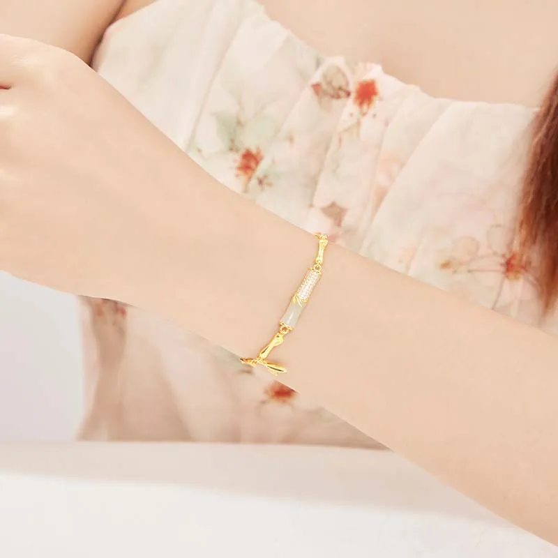 OWNCOOL Hetian Jade Bracelets Green Jade Women's-6