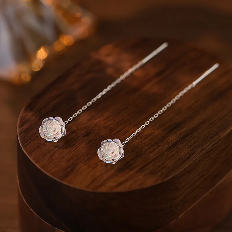 OWNCOOL 925 Sterling Silver Drop Earrings Women's-5