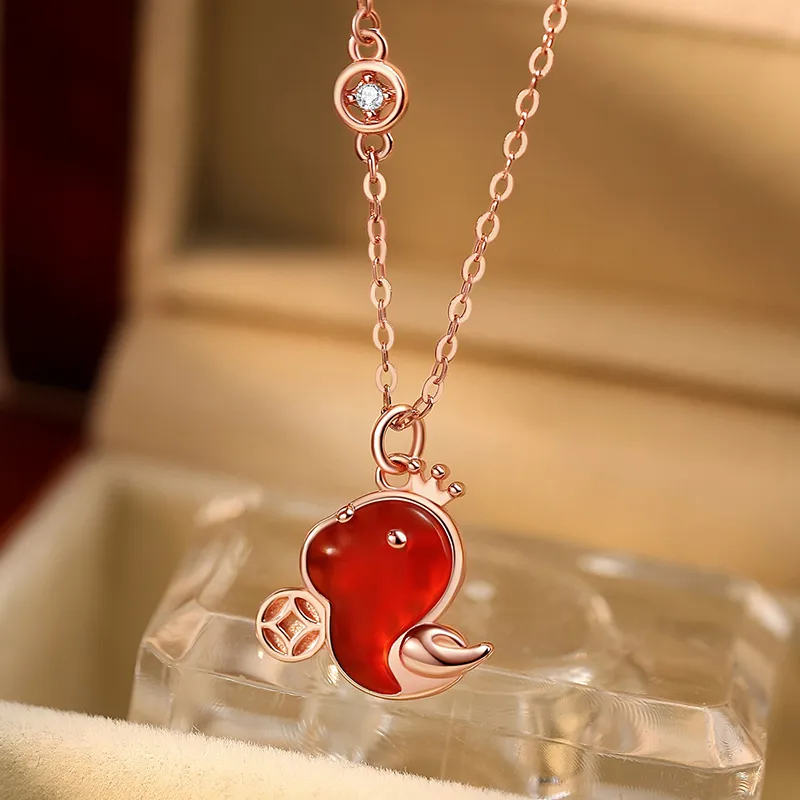 OWNCOOL Chalcedony Jade Necklaces Women's-4
