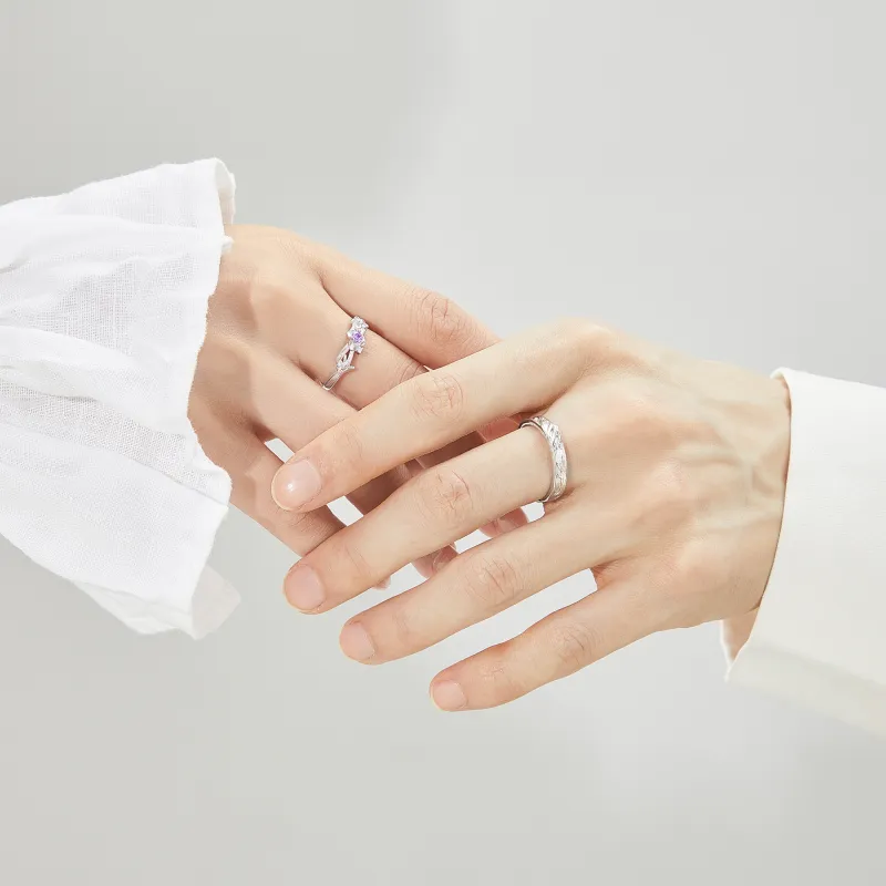 OWNCOOL S999 Fine Silver Ring Pair Unisex-3
