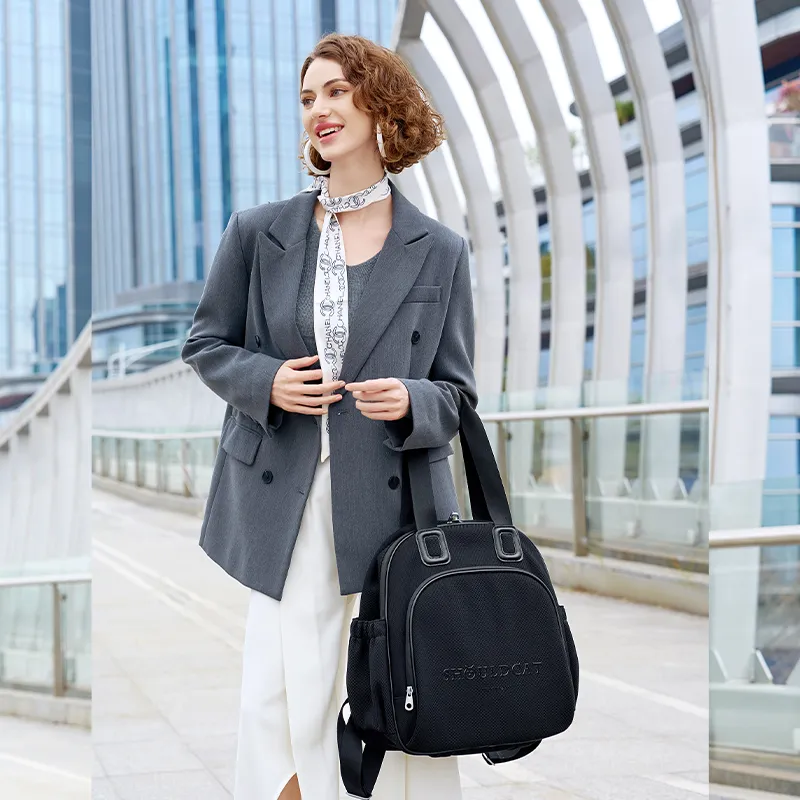 WINNER Water Repellent Polyester Backpack Women's Laser/Black-13