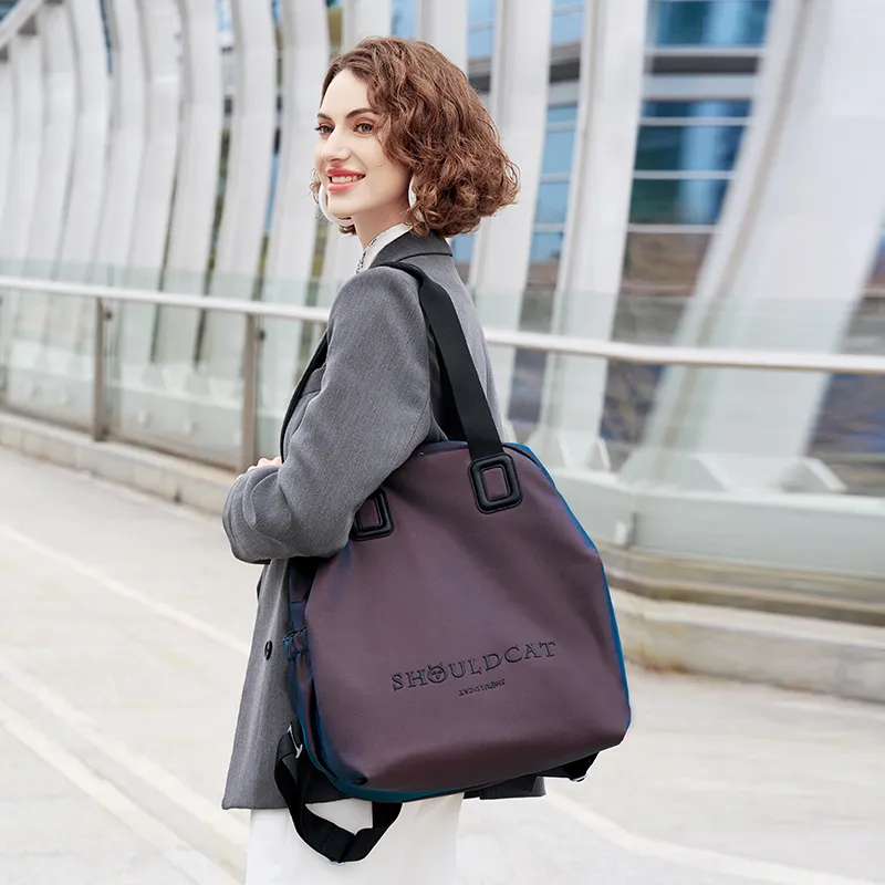 WINNER Polyester Portable Backpack Unisex Laser/Black-6