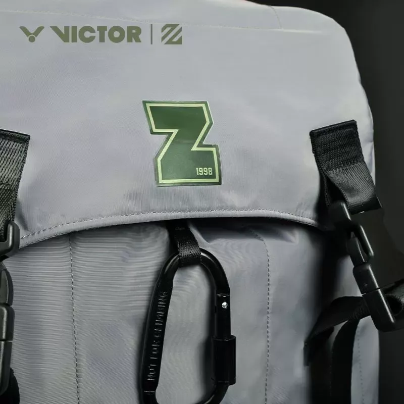 VICTOR x LIZIJIA Badminton Bags Backpack Antarctic Gray Unisex-2
