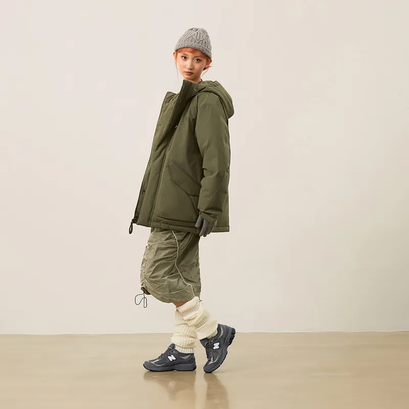 New Balance Sports Life Collection Parka Down Jacket Men's Army Green-4